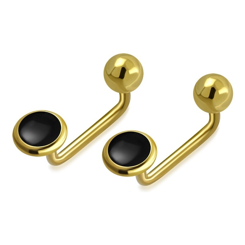 CITY STORM Dámske oceľové náušnice v zlatej farbe Mary II. 66853582