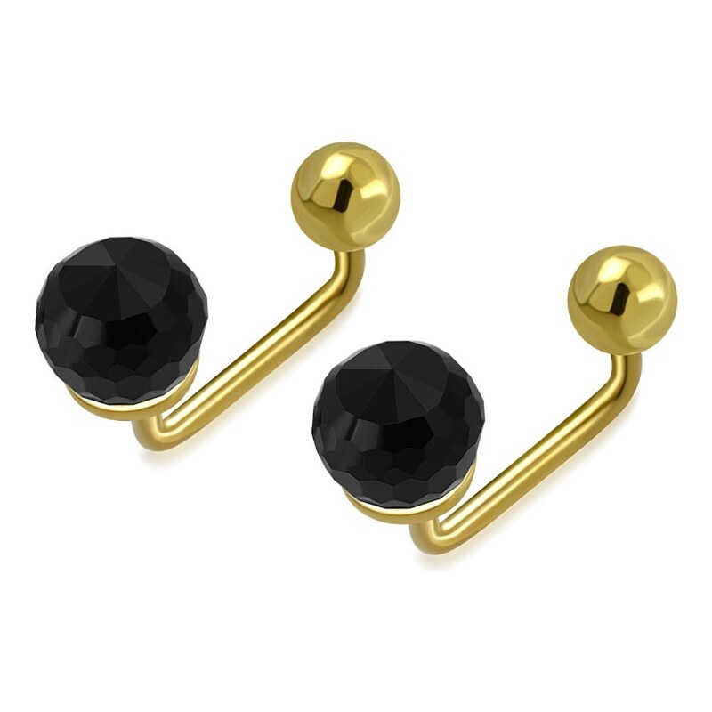 CITY STORM Dámske oceľové náušnice v zlatej farbe Mary IV. 66853583