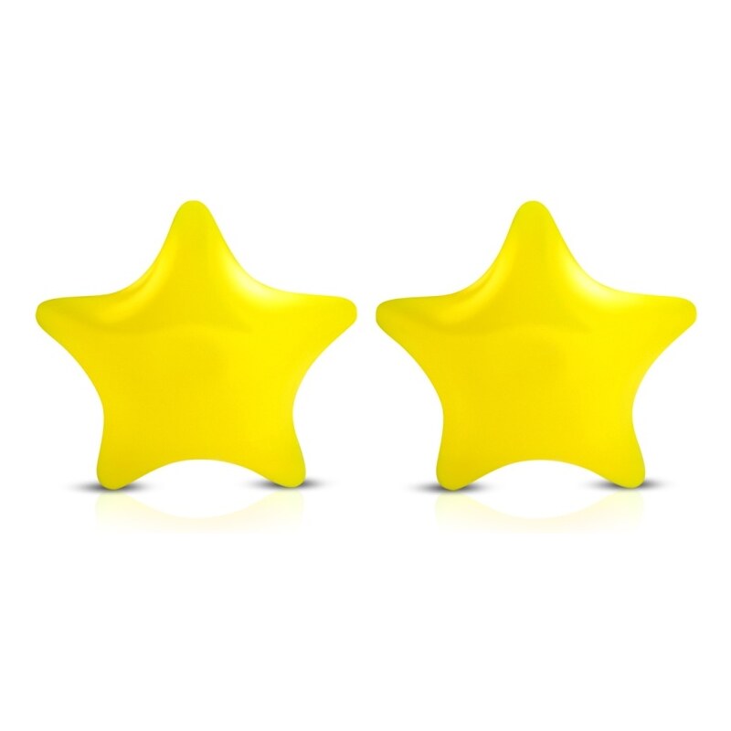 CITY STORM Dámske oceľové náušnice hviezdičky - žlté 66853571