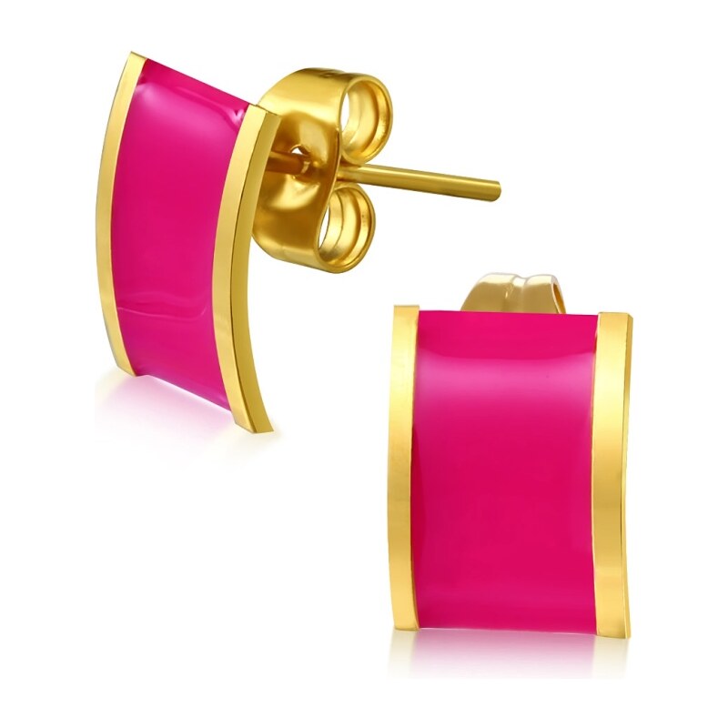 CITY STORM Dámske oceľové náušnice ružové Rudy 66853575