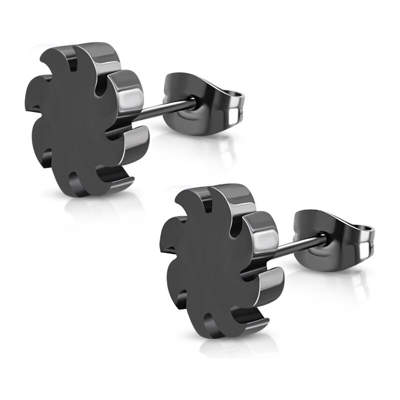 CITY STORM Náušnice z chirurgickej ocele čierne Blades 66853709