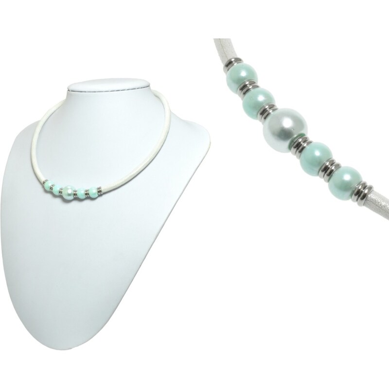 CITY STORM Dámsky náhrdelník bielo modrý 66888718