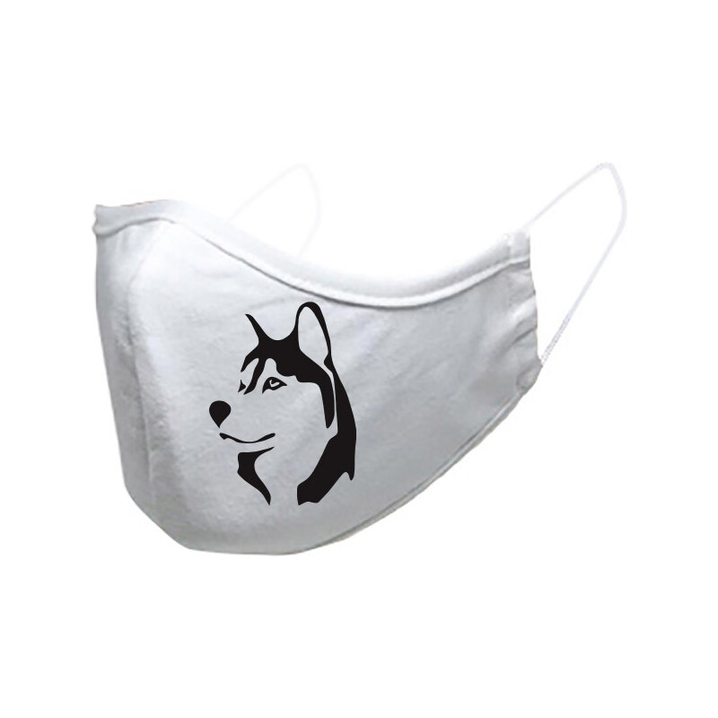 T-ričko Sibírsky Husky, ochranné rúško 3-vrstvové s gumou 21255567