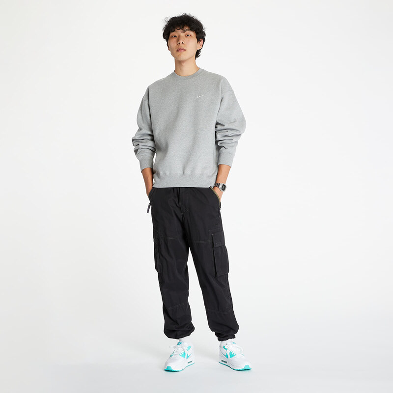 Mikina Nike Nrg SoloSwoosh Crew Fleece Dk Grey Heather/ White L 21256889