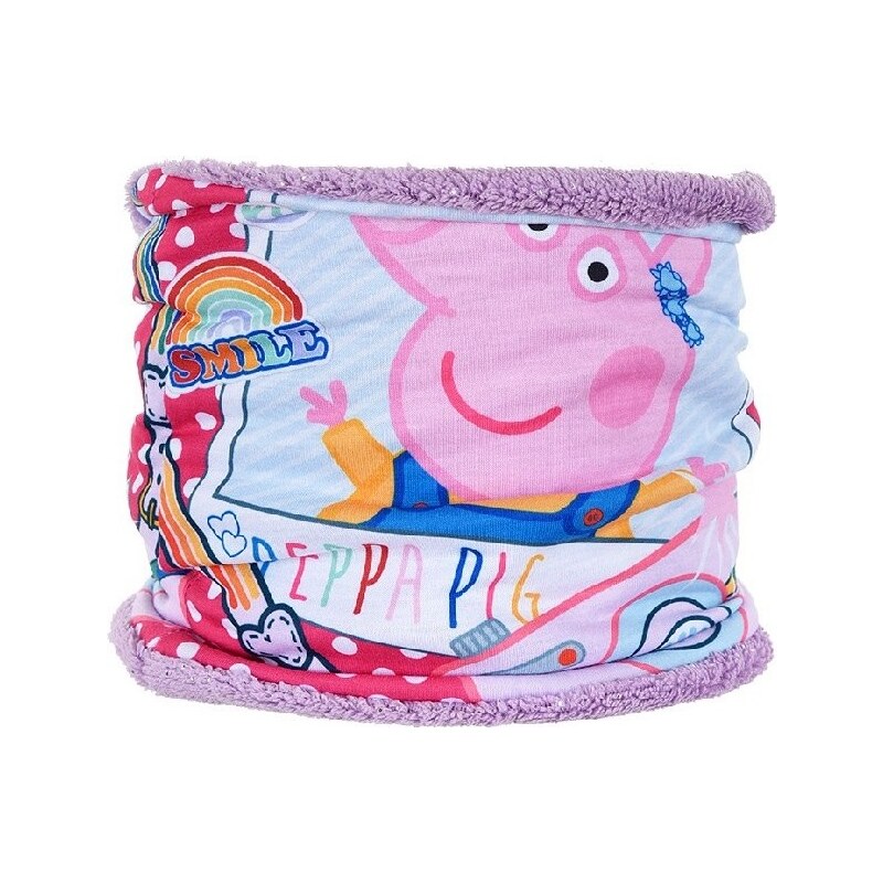 PEPPA PIG Prasiatko Pepa - fialový dievčenský nákrčník 21259336
