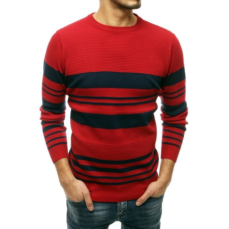 Dstreet Pánsky červený sveter