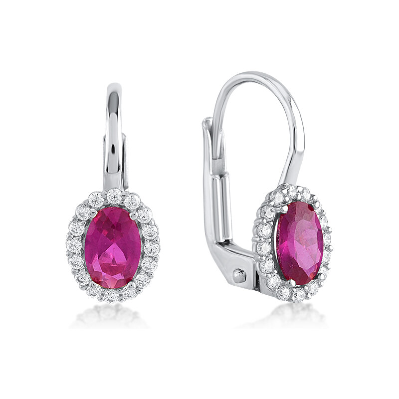 Lillian Vassago Zlaté patentové náušnice s farebnými a čírymi zirkónmi 22004603