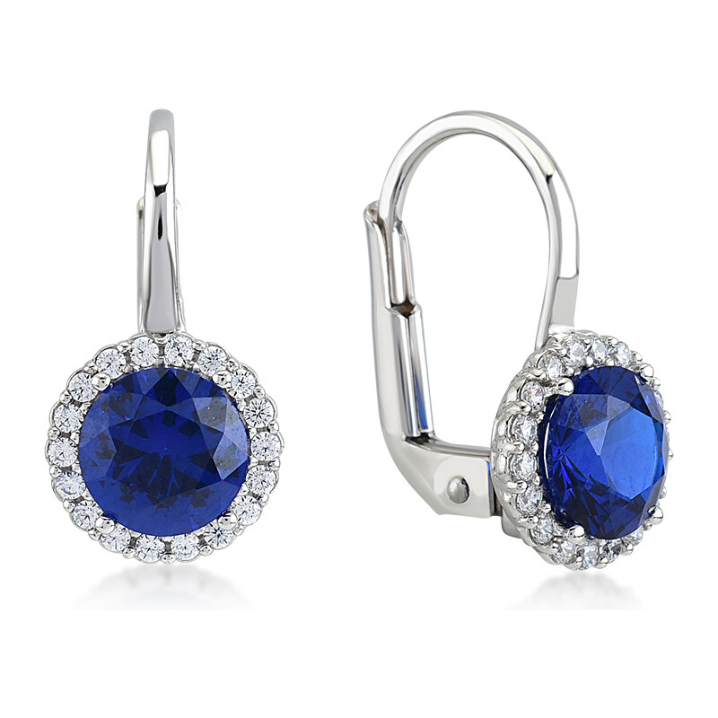 Lillian Vassago Zlaté patentové náušnice s farebnými a čírymi zirkónmi 58249620