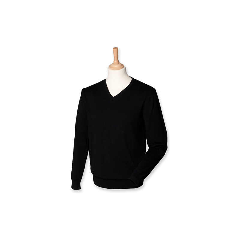 Pánsky Regular fit pletený pulóver do V Henbury 62676270