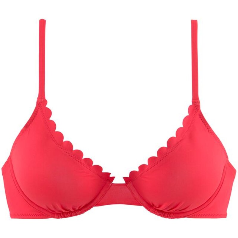 LASCANA Bikinový top Scallop červená 54223465