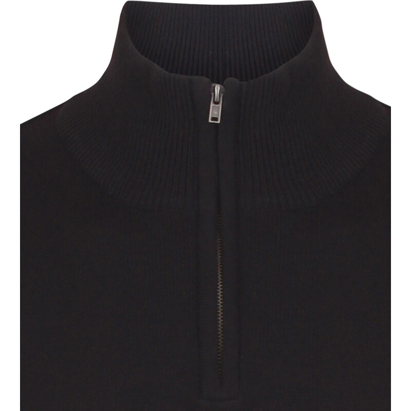 Pánsky pletený sveter na zips so stojačikom Henbury