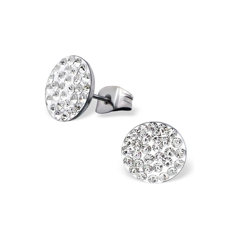 all4Silver Krištáľové náušnice z chirurgickej ocele M15973-A4S puzety 21333318