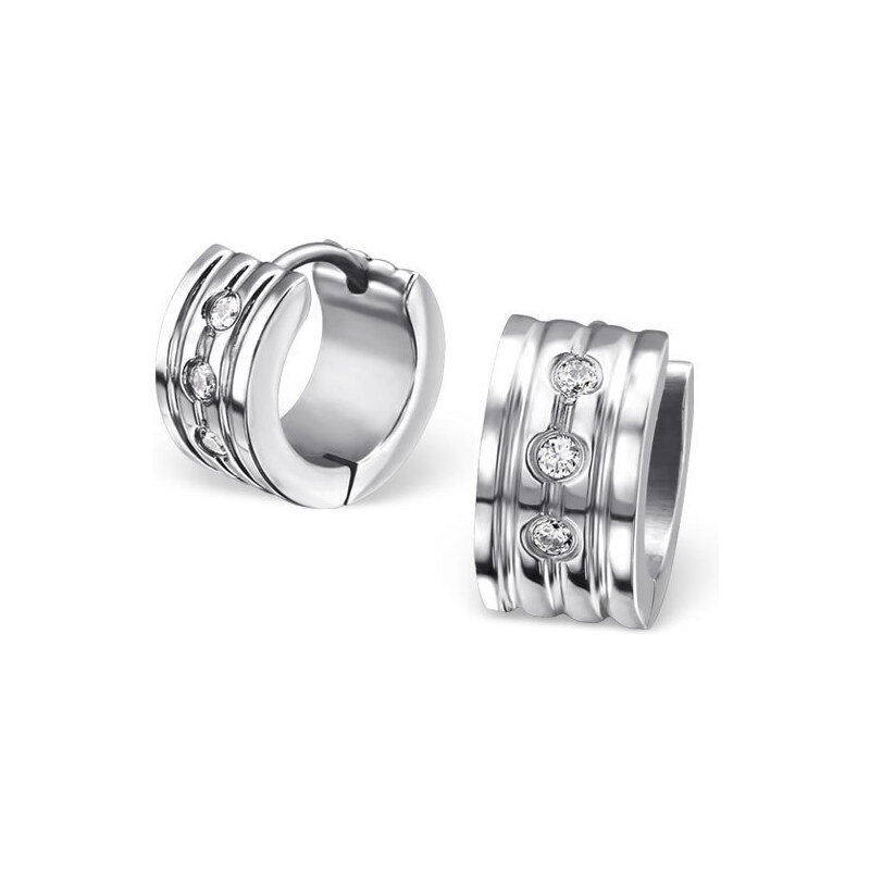 all4Silver Oceľové náušnice kruhy M1834-A4S 21333298