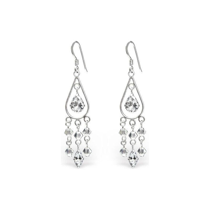 all4Silver Strieborné náušnice Kvapka M4601-A4S visiace 21333300