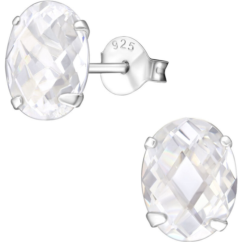 all4Silver Strieborné oválne náušnice M9791-A4S 21333307