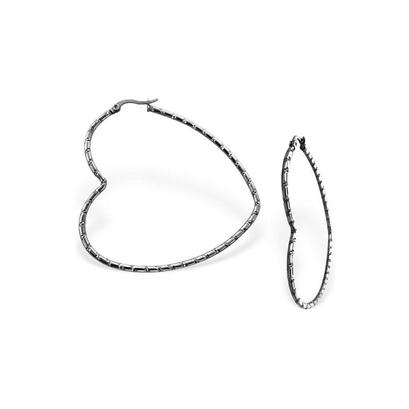 all4Silver Oceľové náušnice v tvare srdca M19623A4S 21333325