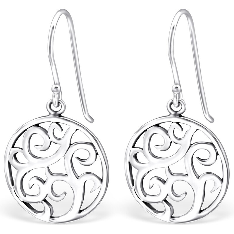 all4Silver Streiborné náušnice kruhy M27051-A4S 21333347