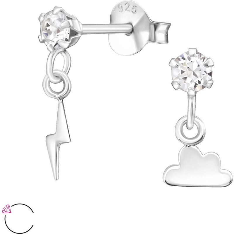 all4Silver Strieborné náušnice Blesk a hrom M32843-A4S 21333398