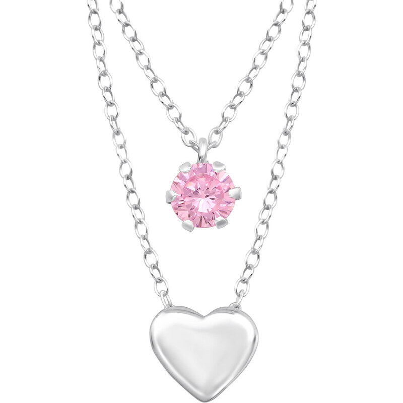 all4Silver Vrstvený náhrdeľník M33004-A4S 21333401