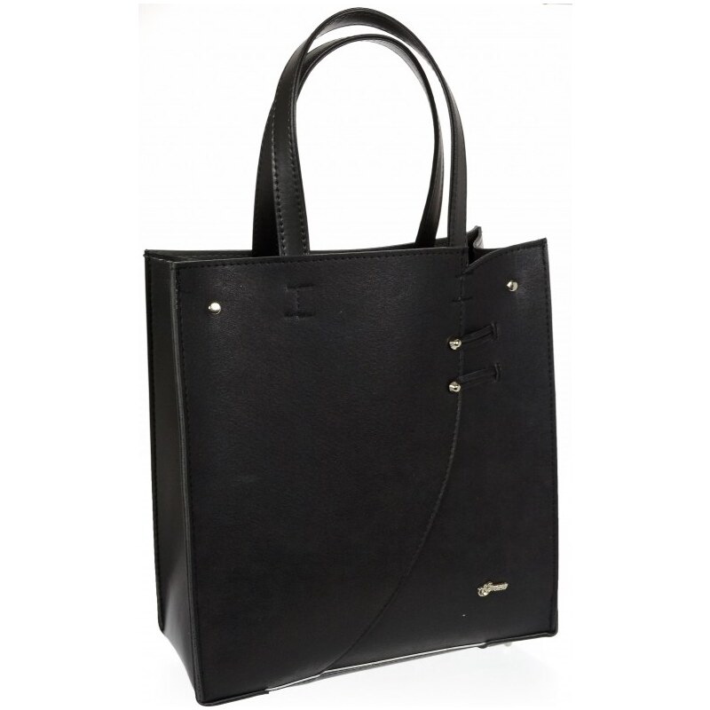 Čierna moderná obdĺžniková dámska kabelka S753 GROSSO 21334403