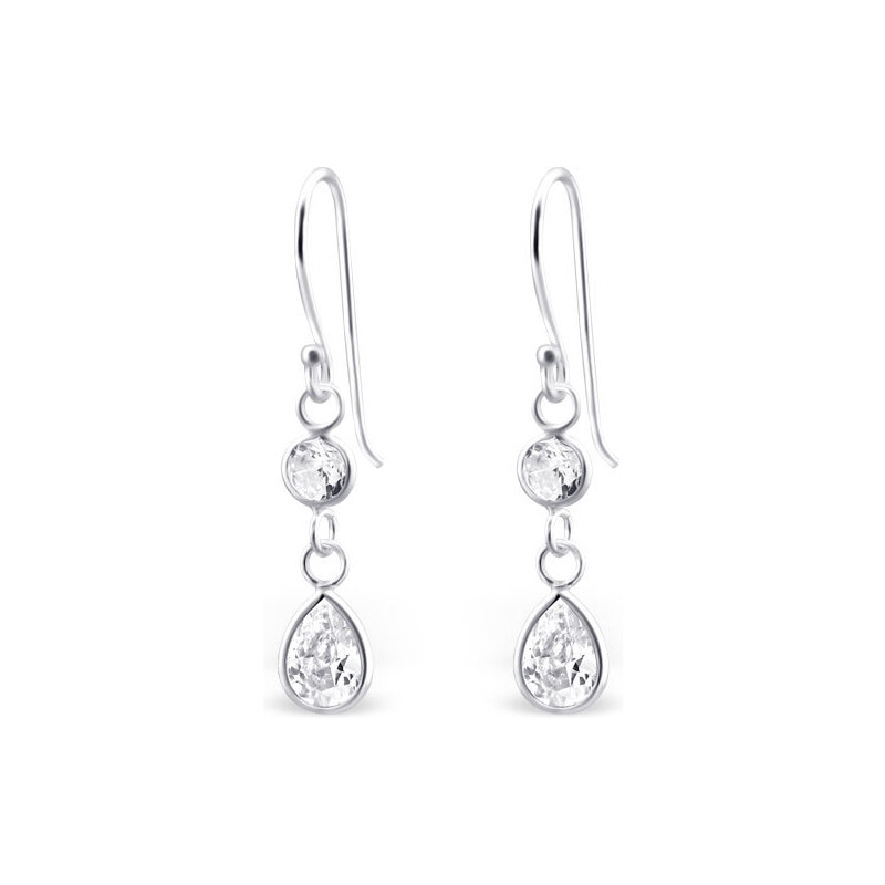 all4Silver Strieborné náušnice Slza M23314-A4S 21334566