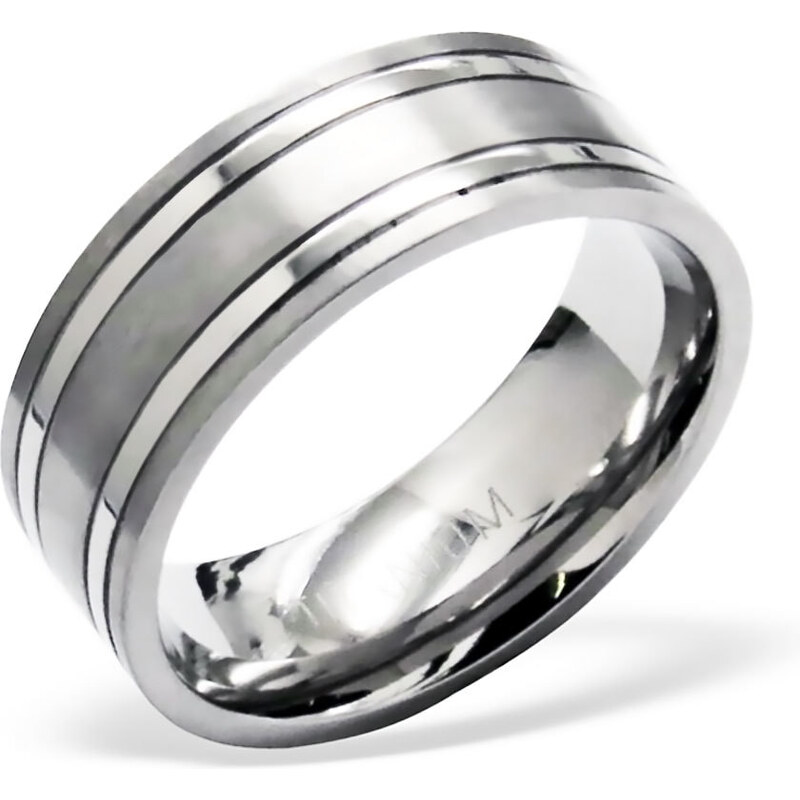 all4Silver Pánsky titánový prsteň M29065-A4S 21334572
