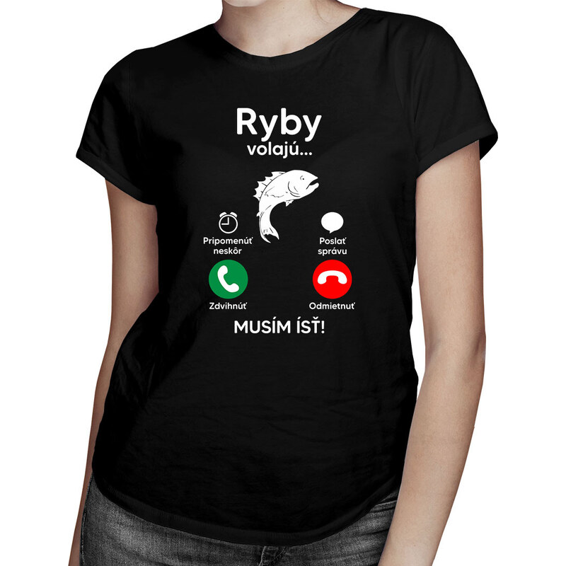 E-shop Garibald Ryby volajú, musím ísť - Dámske tričko s potlačou