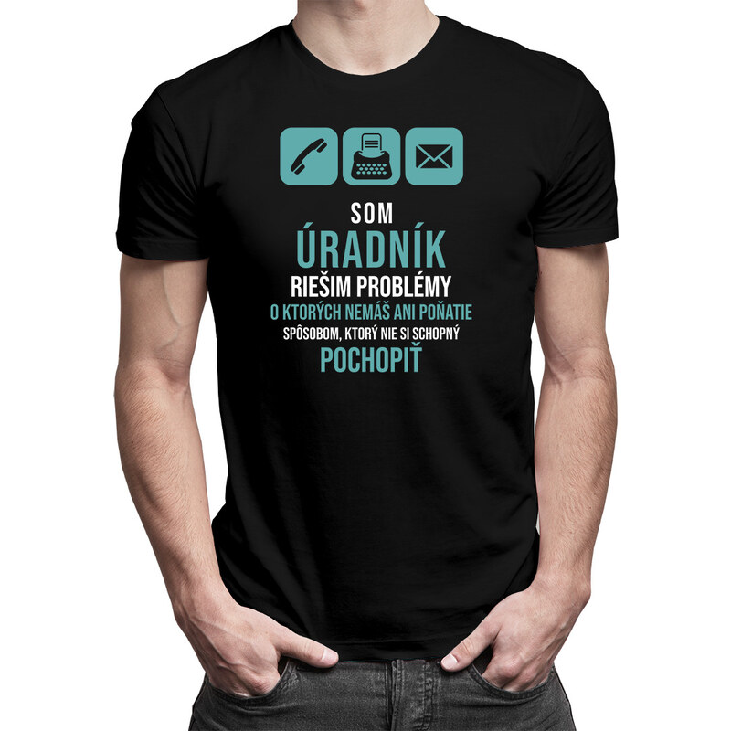 E-shop Garibald Som úradník - riešim problémy - Pánske tričko s