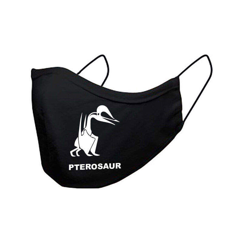 T-ričko Pterosaur, detské rúško 3-vrstvové s gumou 21385595