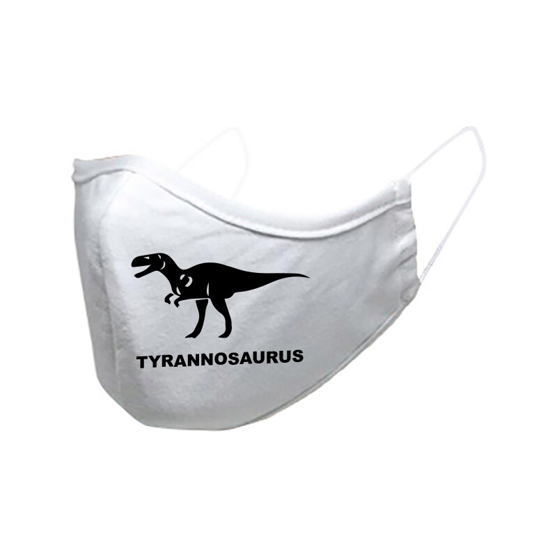 T-ričko Tyranosaurus, detské rúško 3-vrstvové s gumou 21385599