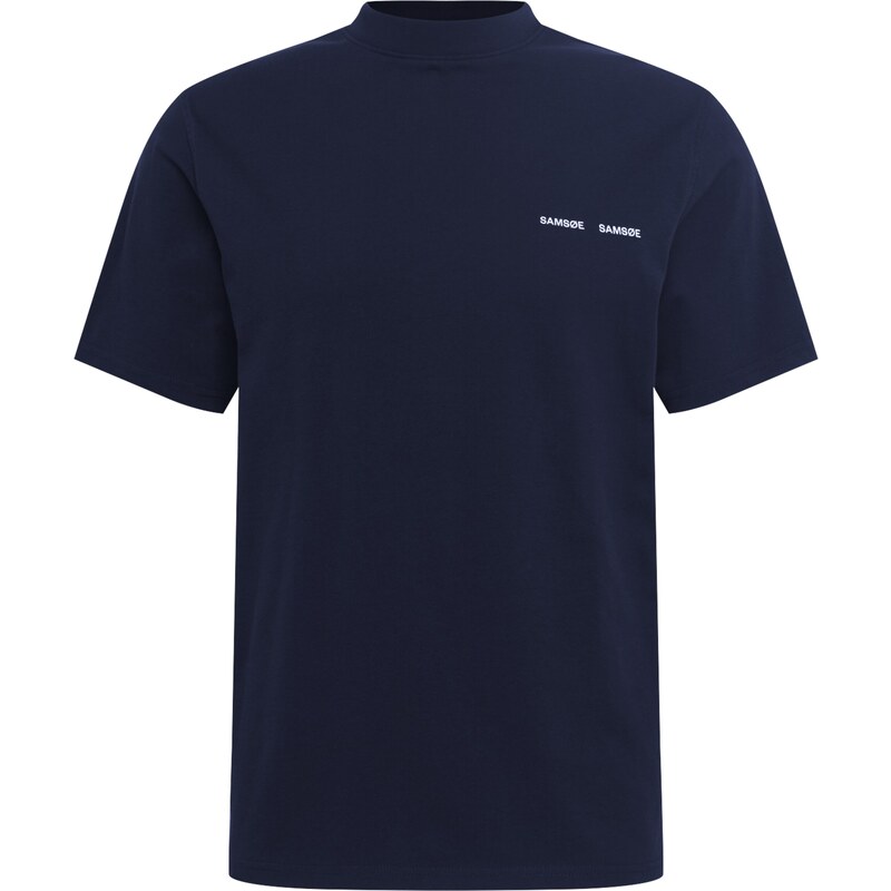 Samsøe Samsøe Tričko Norsbro tmavomodrá / biela 54197185