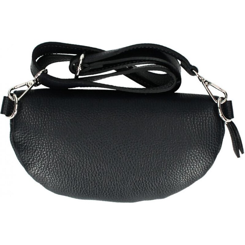 Vera Pelle Kožená dámska ľadvinka s upraviteľným popruhom Jean ružová 43587602