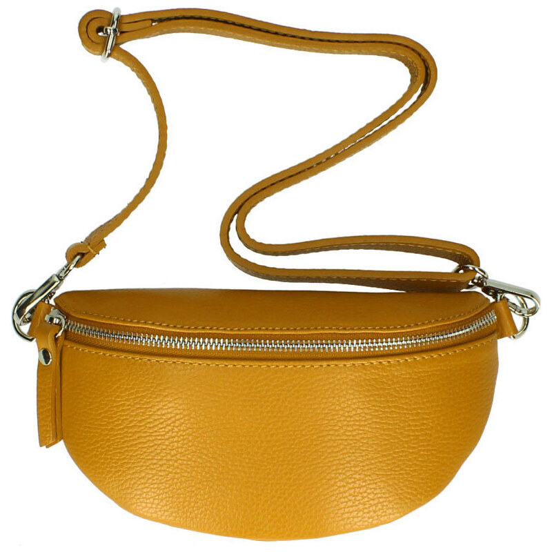 Vera Pelle Kožená dámska ľadvinka s upraviteľným popruhom Jean 21425065