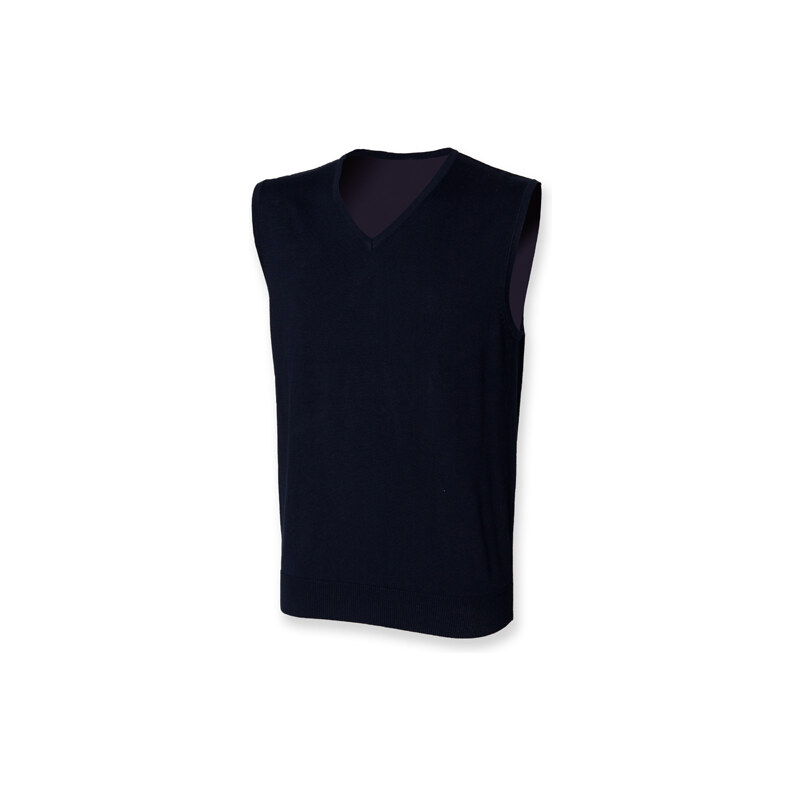 Pánska Regular fit pletená vesta Henbury 62676305