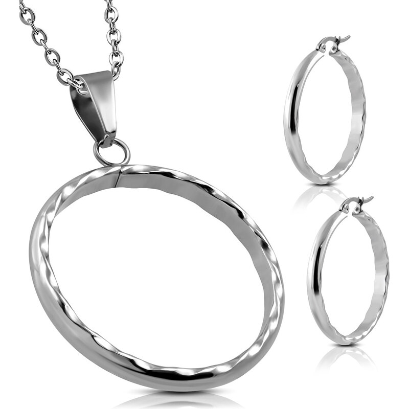 CITY STORM Set retiazka s príveskom a náušnice kruh 66889456