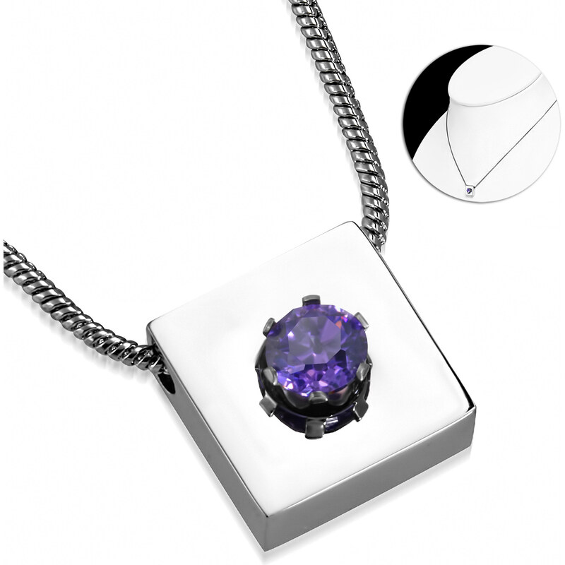 CITY STORM Retiazka štvorec fialový 66889414