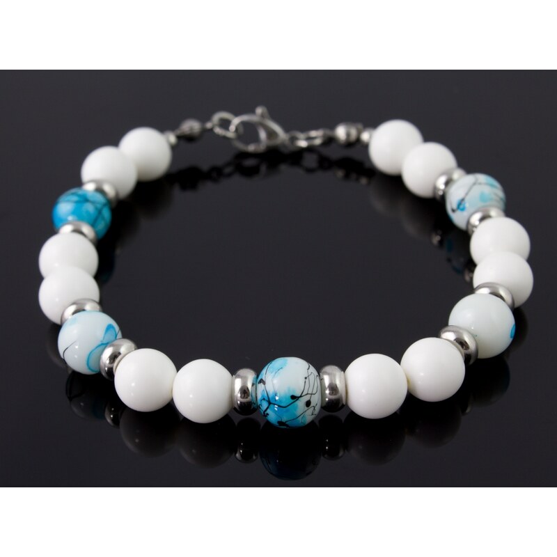 Alexis Marten Náramok dámsky z perlete gigantických mušlí - modro 66888911