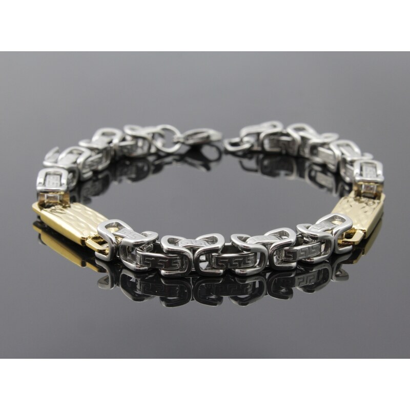 CITY STORM Náramok Pánsky kráľovský vzor - 9 mm 66888919