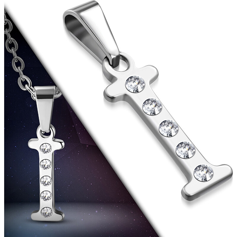 CITY STORM Retiazka s príveskom s písmenom - I - s očkami 2 cm 66889308