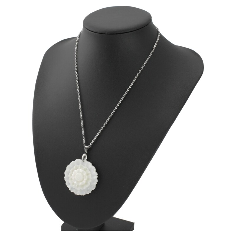 CITY STORM Retiazka s príveskom kvet z perlete - biely 66889236