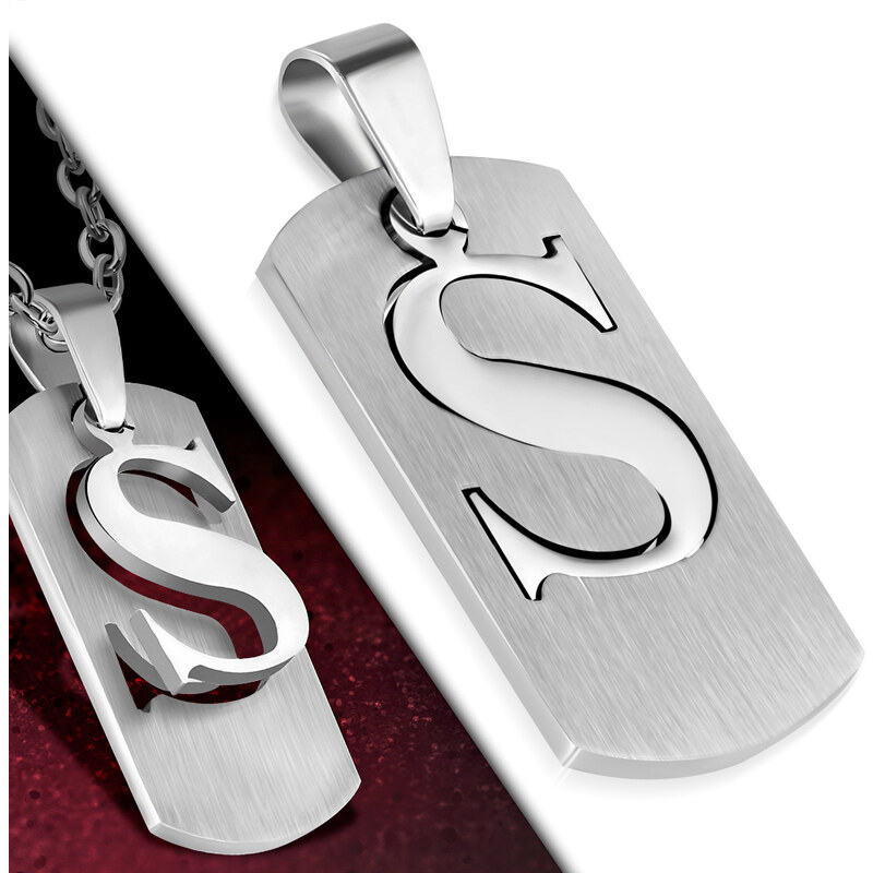 CITY STORM Retiazka s príveskom platnička s písmenom - S - 3 cm 66889288