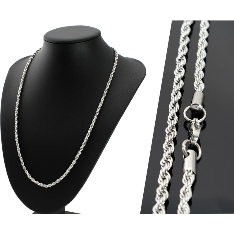 CITY STORM Retiazka strieborná dámska pletená - Vivien I. 4 mm 66889411