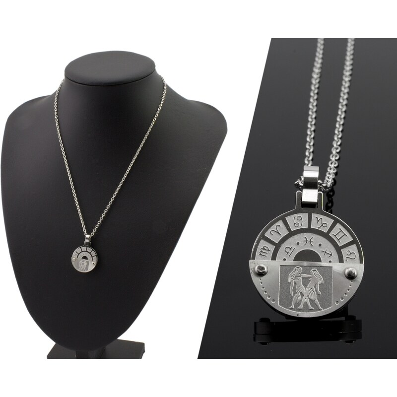 CITY STORM Retiazka s kruhovým príveskom znamenie zverokruhu - 66889161