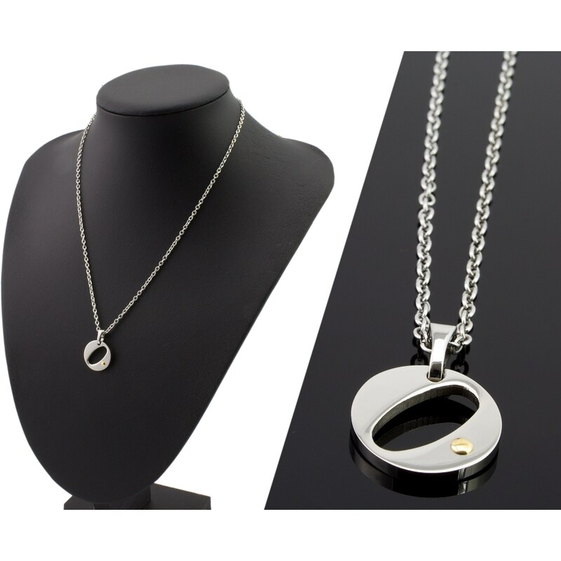 CITY STORM Retiazka s príveskom písmeno O so zlatým očkom 66889268