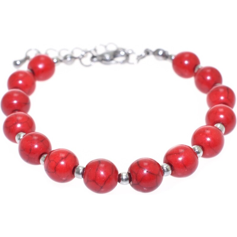 CITY STORM Náramok z červeného syntetického Tyrkysu - Camelia 66888931