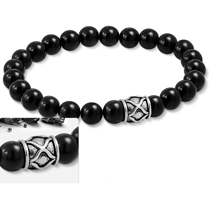 CITY STORM Pánsky náramok korálkový Blackstone II. 66889066