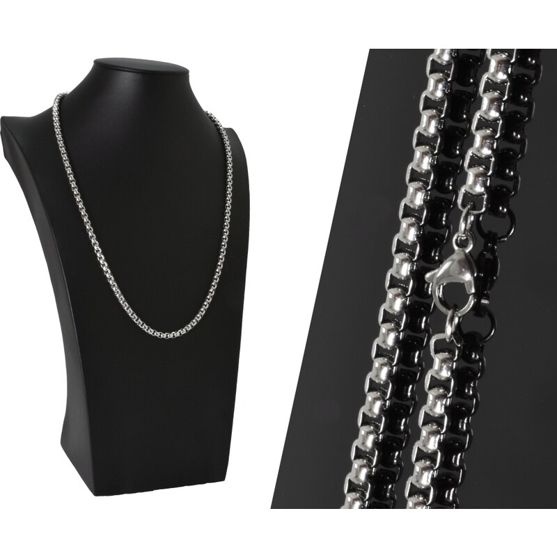 CITY STORM Strieborná retiazka z chirurgickej ocele vzor BOX III. 66889470