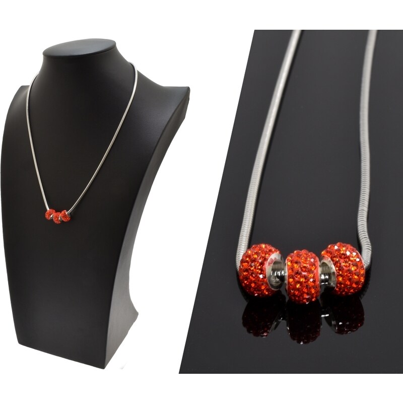 CITY STORM Retiazka s príveskom červené korálky - Margarita 66889211