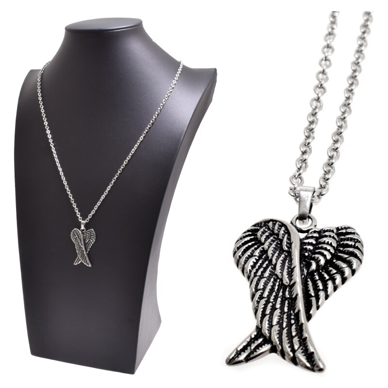 CITY STORM Retiazka s príveskom anjelské krídla z chirurgickej ocele 66889207