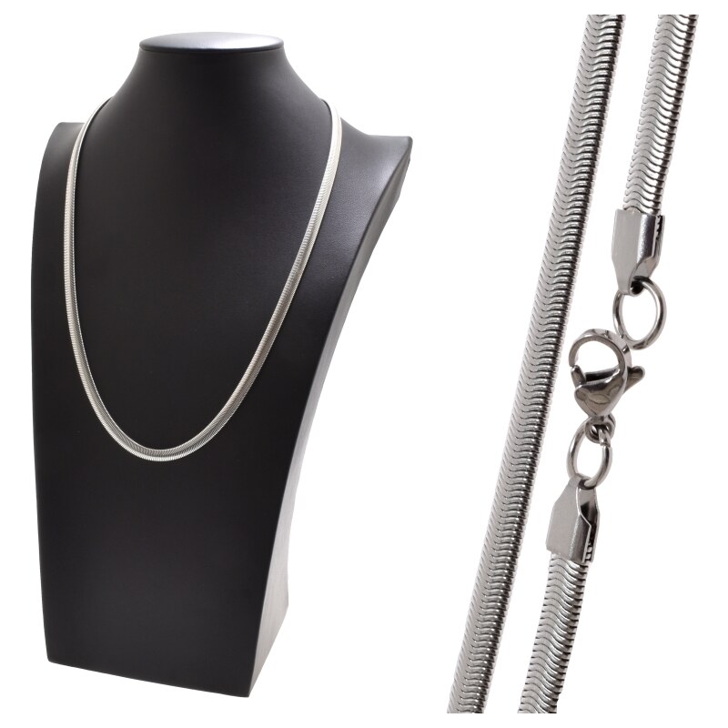 CITY STORM Dámska retiazka z chirurgickej ocele hadí vzor - Charlotte 66888699